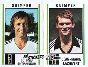 Figurina Joel Le Bris / Jean-Marie Lachivert - Football France 1980-1981 n. 543 - Panini