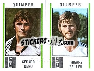 Figurina Gerard Deru / Thierry Reiller - Football France 1980-1981 n. 545 - Panini