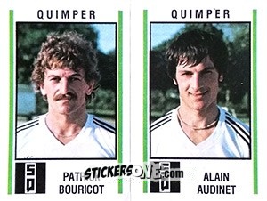Figurina Patrick Bouricot / Alain Audinet - Football France 1980-1981 n. 546 - Panini