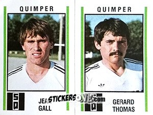 Figurina Jean Gall / Gerard Thomas - Football France 1980-1981 n. 547 - Panini
