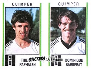 Cromo Thierry Raphalen / Dominique Barberat - Football France 1980-1981 n. 548 - Panini