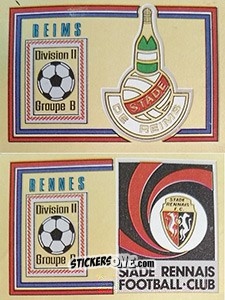 Sticker Ecusson Stade Reims / Stade Rennais - Football France 1980-1981 n. 549 - Panini