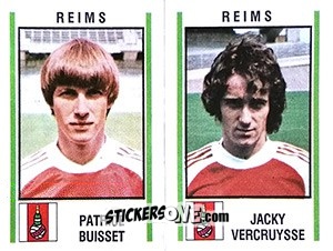 Cromo Patrice Buisset / Jacky Vercruysse - Football France 1980-1981 n. 551 - Panini