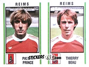 Sticker Pascal Prince / Thierry Beau - Football France 1980-1981 n. 552 - Panini