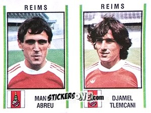 Sticker Manuel Abreu / Djamel Tlemcani - Football France 1980-1981 n. 553 - Panini