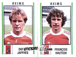 Sticker Didier Jaffres / Francois Haution - Football France 1980-1981 n. 554 - Panini