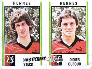 Figurina Bruno Steck / Didier Dufour - Football France 1980-1981 n. 558 - Panini