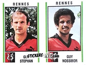 Figurina Guy Stephan / Guy Nossibor - Football France 1980-1981 n. 560 - Panini