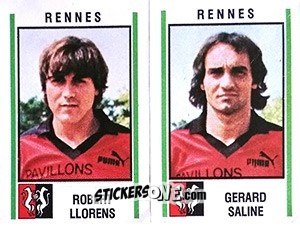 Sticker Robert Llorens / Gerard Saline - Football France 1980-1981 n. 561 - Panini
