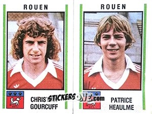 Sticker Christian Gourcuff / Patrice Heaulme - Football France 1980-1981 n. 567 - Panini