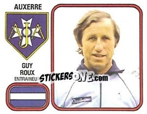 Figurina Guy Roux - Football France 1981-1982 - Panini