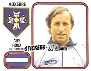 Figurina Guy Roux - Football France 1981-1982 n. 4 - Panini