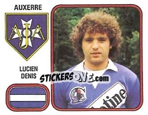 Sticker Lucien Denis - Football France 1981-1982 - Panini