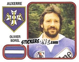 Figurina Olivier Borel - Football France 1981-1982 n. 9 - Panini