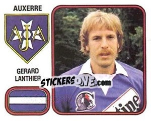 Figurina Gerard Lanthier - Football France 1981-1982 - Panini