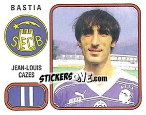 Sticker Jean-Louis Cazes - Football France 1981-1982 - Panini