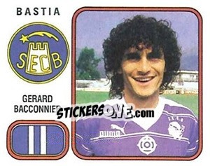 Sticker Gerard Bacconnier - Football France 1981-1982 - Panini