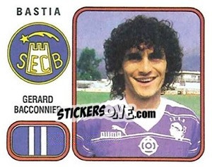 Cromo Gerard Bacconnier - Football France 1981-1982 - Panini