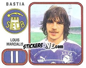 Figurina Louis Marcialis - Football France 1981-1982 - Panini