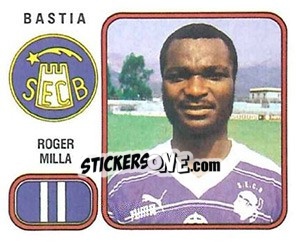 Figurina Roger Milla - Football France 1981-1982 n. 30 - Panini