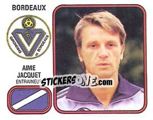 Sticker Aime Jacquet - Football France 1981-1982 n. 36 - Panini
