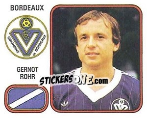 Sticker Gernot Rohr - Football France 1981-1982 n. 39 - Panini