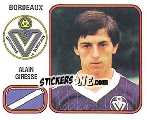 Cromo Alain Giresse - Football France 1981-1982 - Panini