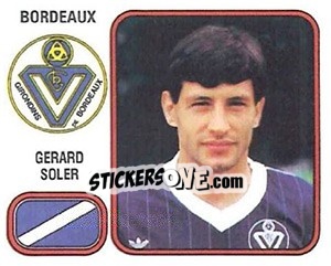 Figurina Gerard Soler - Football France 1981-1982 - Panini