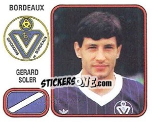 Figurina Gerard Soler - Football France 1981-1982 n. 45 - Panini
