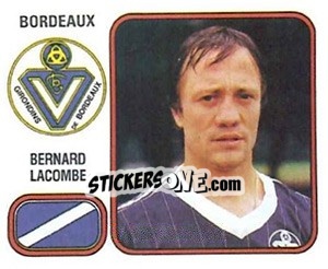 Sticker Bernard Lacombe - Football France 1981-1982 - Panini