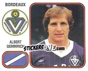 Figurina Albert Gemmerich - Football France 1981-1982 - Panini