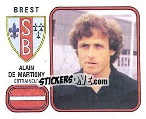 Sticker Alain De Martigny - Football France 1981-1982 - Panini