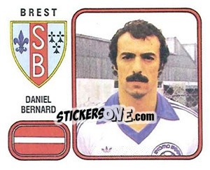 Figurina Daniel Bernard - Football France 1981-1982 - Panini