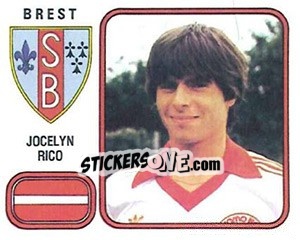 Sticker Jocelyn Rico - Football France 1981-1982 - Panini