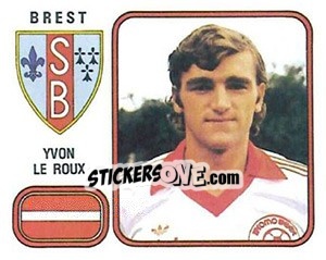 Sticker Yvon Le Roux - Football France 1981-1982 - Panini