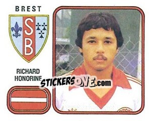Sticker Richard Honorine - Football France 1981-1982 n. 57 - Panini