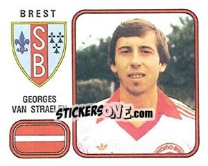 Sticker Georges van Straelan - Football France 1981-1982 - Panini