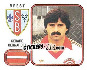 Sticker Gerard Bernardet - Football France 1981-1982 - Panini