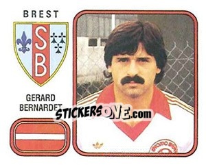 Sticker Gerard Bernardet - Football France 1981-1982 n. 60 - Panini