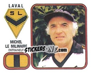 Figurina Michel Le Milinaire - Football France 1981-1982 - Panini