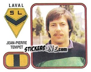 Figurina Jean-Pierre Tempet - Football France 1981-1982 - Panini