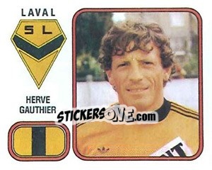 Sticker Herve Gauthier - Football France 1981-1982 n. 70 - Panini