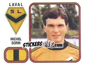 Sticker Michel Sorin - Football France 1981-1982 n. 73 - Panini