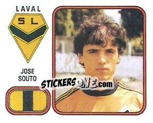Sticker Jose Souto - Football France 1981-1982 - Panini