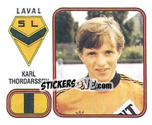 Sticker Karl Thordarsson - Football France 1981-1982 - Panini