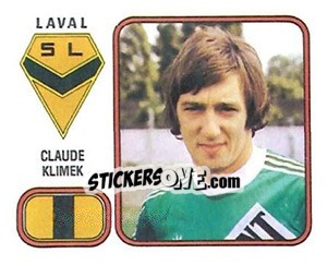 Cromo Claude Klimek - Football France 1981-1982 - Panini