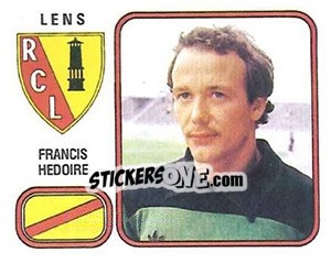 Figurina Francis Hedoire - Football France 1981-1982 - Panini