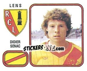 Cromo Didier Senac - Football France 1981-1982 - Panini