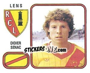 Sticker Didier Senac - Football France 1981-1982 n. 87 - Panini