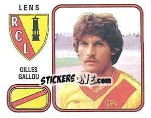 Figurina Gilles Gallou - Football France 1981-1982 - Panini